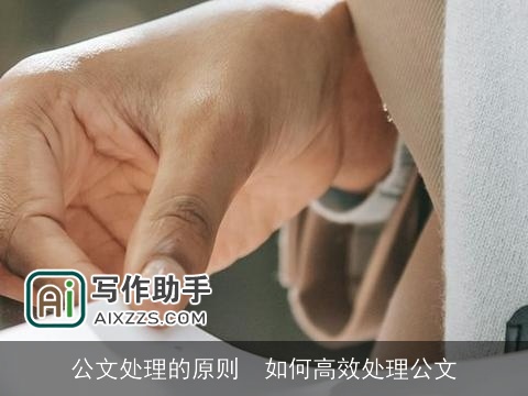 公文处理的原则 如何高效处理公文 公文处理的原则 如何高效处理公文