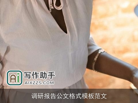 调研报告公文格式模板范文 调研报告公文格式模板范文