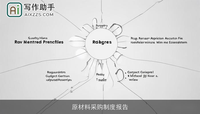 原材料采购制度报告 原材料采购制度报告
