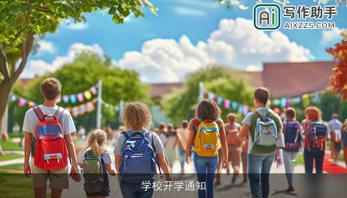 学校开学通知 学校开学通知