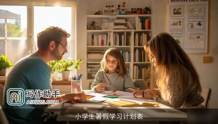 小学生暑假学习计划表 小学生暑假学习计划表