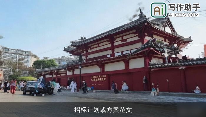 招标计划或方案范文 招标计划或方案范文