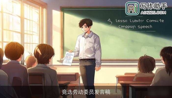 竞选劳动委员发言稿 竞选劳动委员发言稿