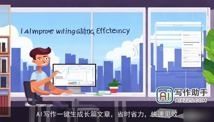 AI写作一键生成长篇文章,省时省力,快速见效 AI写作一键生成长篇文章,省时省力,快速见效