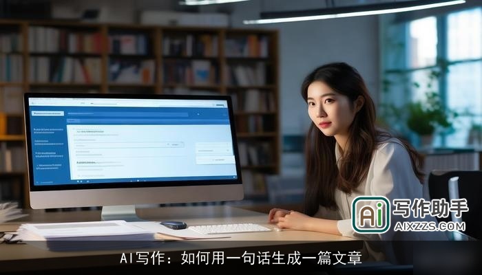 AI写作:如何用一句话生成一篇文章 AI写作:如何用一句话生成一篇文章