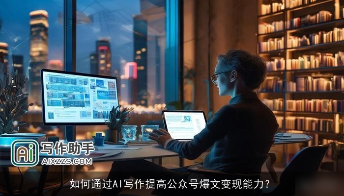 如何通过AI写作提高公众号爆文变现能力? 如何通过AI写作提高公众号爆文变现能力?