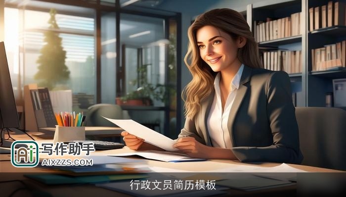 行政文员简历模板 行政文员简历模板