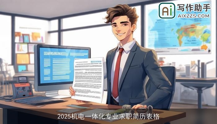 2025机电一体化专业求职简历表格 2025机电一体化专业求职简历表格