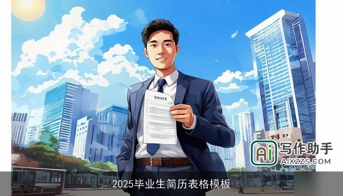 2025毕业生简历表格模板 2025毕业生简历表格模板