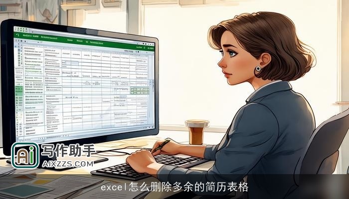 excel怎么删除多余的简历表格 excel怎么删除多余的简历表格