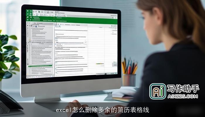 excel怎么删除多余的简历表格线 excel怎么删除多余的简历表格线
