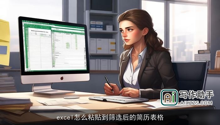 excel怎么粘贴到筛选后的简历表格 excel怎么粘贴到筛选后的简历表格