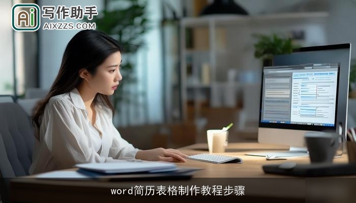 word简历表格制作教程步骤 word简历表格制作教程步骤