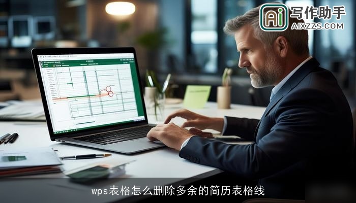 wps表格怎么删除多余的简历表格线 wps表格怎么删除多余的简历表格线