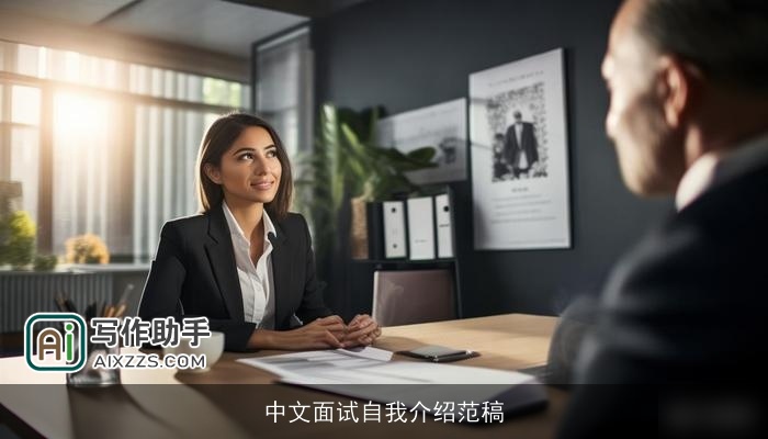 中文面试自我介绍范稿 中文面试自我介绍范稿