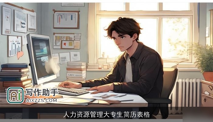 人力资源管理大专生简历表格 人力资源管理大专生简历表格