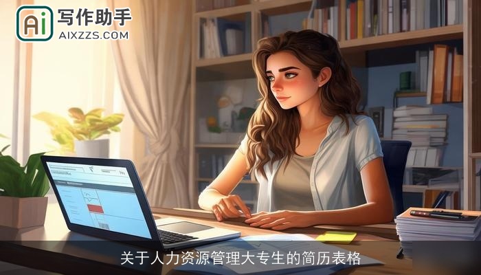 关于人力资源管理大专生的简历表格 关于人力资源管理大专生的简历表格