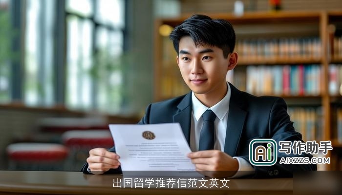 出国留学推荐信范文英文 出国留学推荐信范文英文