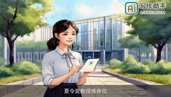 夏令营教授推荐信 夏令营教授推荐信