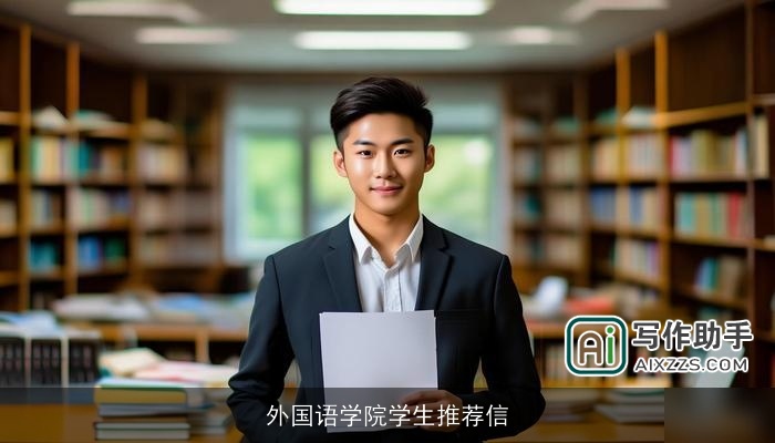 外国语学院学生推荐信 外国语学院学生推荐信