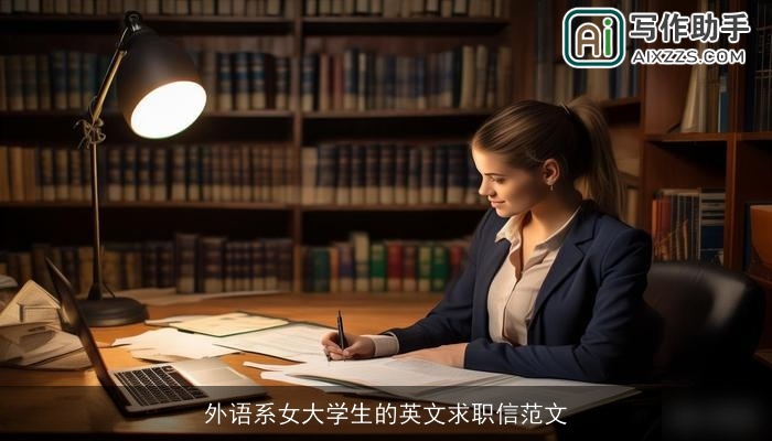 外语系女大学生的英文求职信范文 外语系女大学生的英文求职信范文