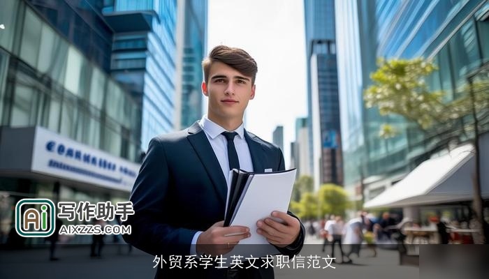 外贸系学生英文求职信范文 外贸系学生英文求职信范文