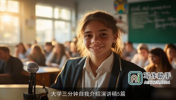 大学三分钟自我介绍演讲稿5篇 大学三分钟自我介绍演讲稿5篇