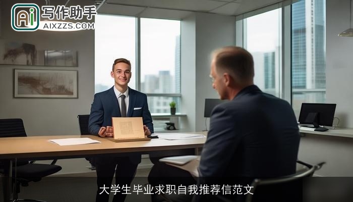 大学生毕业求职自我推荐信范文 大学生毕业求职自我推荐信范文