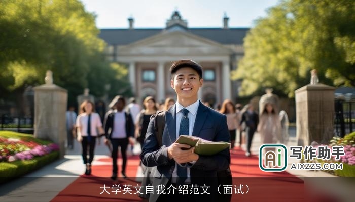 大学英文自我介绍范文(面试) 大学英文自我介绍范文(面试)