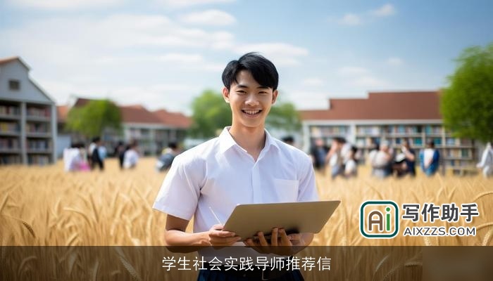 学生社会实践导师推荐信 学生社会实践导师推荐信