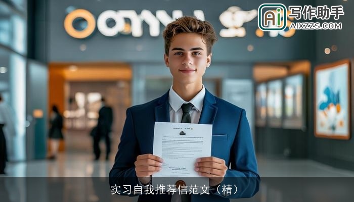 实习自我推荐信范文(精) 实习自我推荐信范文(精)