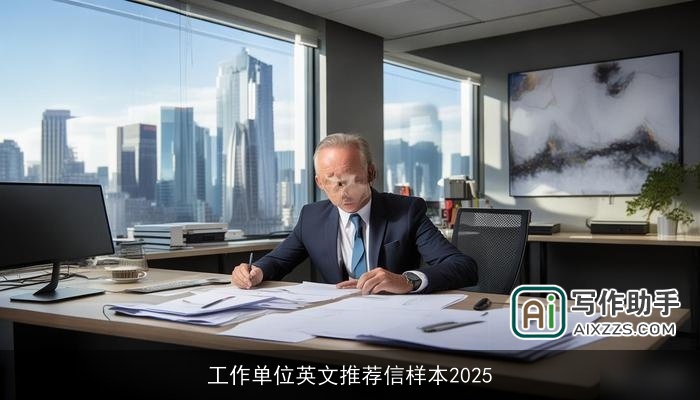 工作单位英文推荐信样本2025 工作单位英文推荐信样本2025