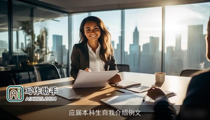 应届本科生自我介绍例文 应届本科生自我介绍例文