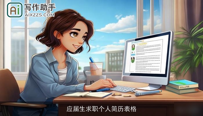 应届生求职个人简历表格 应届生求职个人简历表格