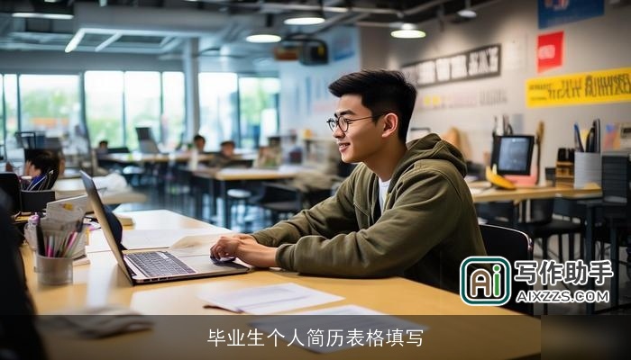 毕业生个人简历表格填写 毕业生个人简历表格填写