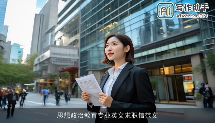 思想政治教育专业英文求职信范文 思想政治教育专业英文求职信范文