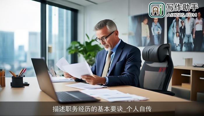 描述职务经历的基本要诀_个人自传 描述职务经历的基本要诀_个人自传