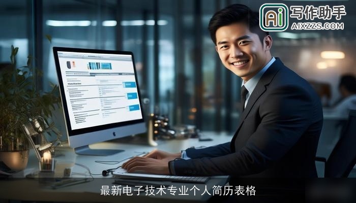 最新电子技术专业个人简历表格 最新电子技术专业个人简历表格
