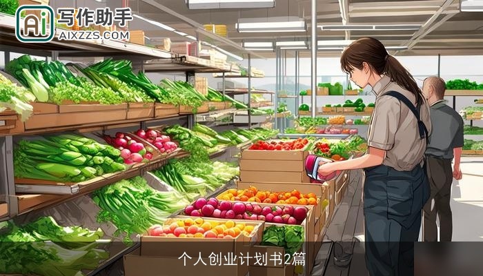 个人创业计划书2篇 个人创业计划书2篇