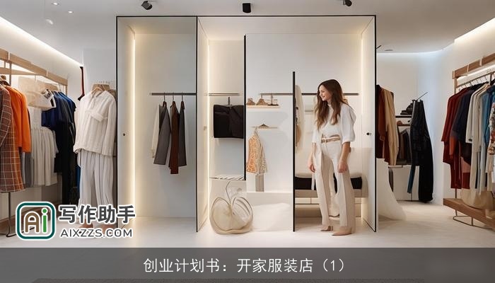 创业计划书:开家服装店(1) 创业计划书:开家服装店(1)