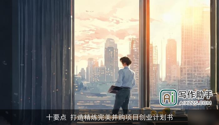 十要点 打造精炼完美并购项目创业计划书 十要点 打造精炼完美并购项目创业计划书