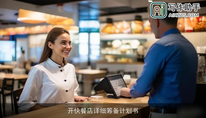 开快餐店详细筹备计划书 开快餐店详细筹备计划书