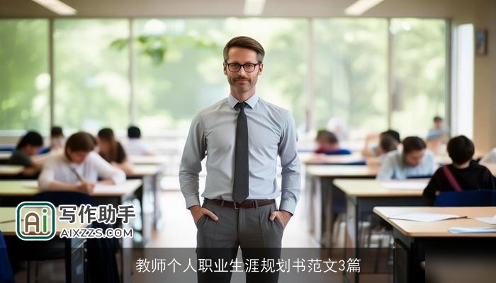 教师个人职业生涯规划书范文3篇 教师个人职业生涯规划书范文3篇