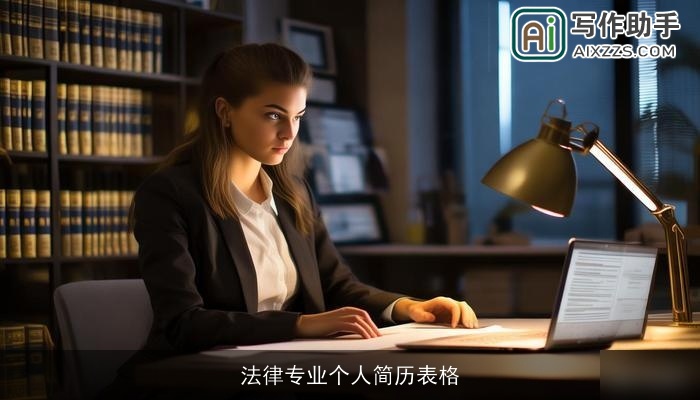 法律专业个人简历表格 法律专业个人简历表格