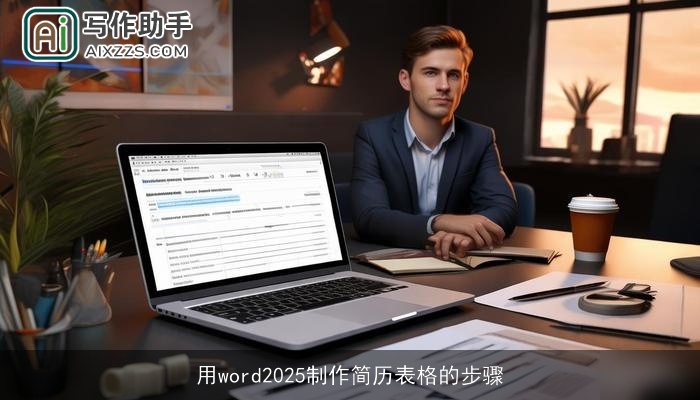 用word2025制作简历表格的步骤 用word2025制作简历表格的步骤