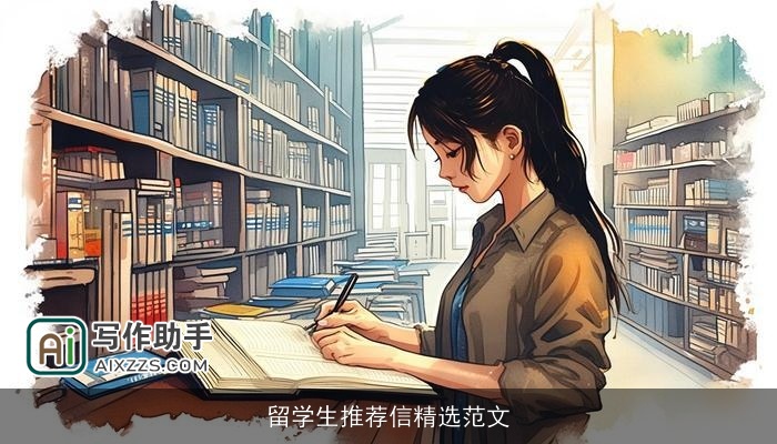 留学生推荐信精选范文 留学生推荐信精选范文