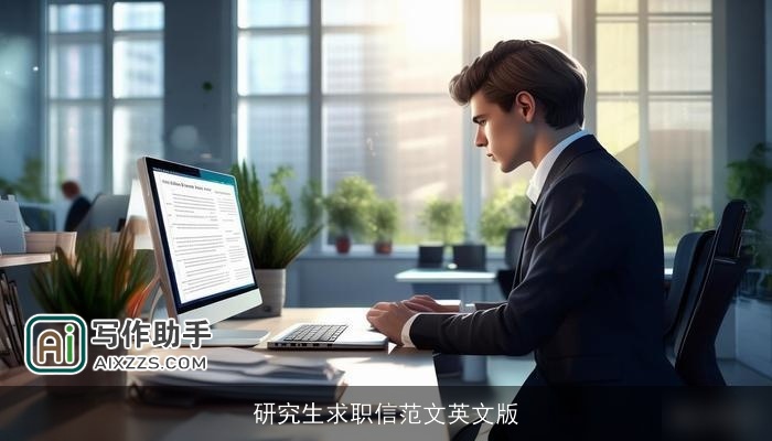 研究生求职信范文英文版 研究生求职信范文英文版