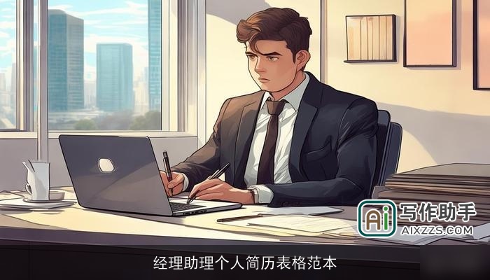 经理助理个人简历表格范本 经理助理个人简历表格范本