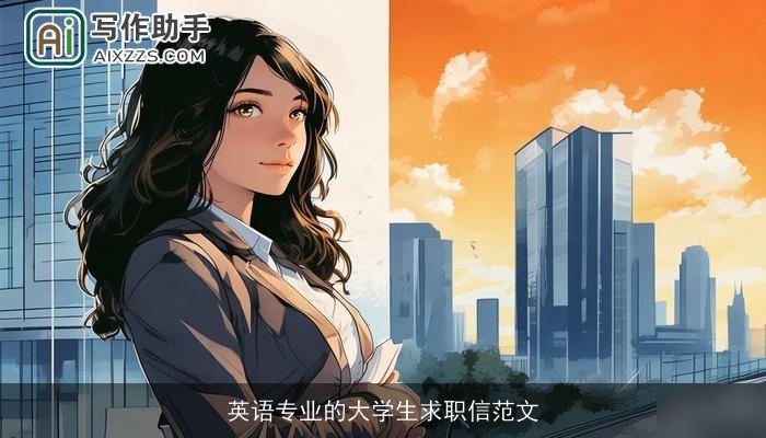 英语专业的大学生求职信范文 英语专业的大学生求职信范文