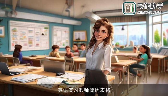 英语实习教师简历表格 英语实习教师简历表格